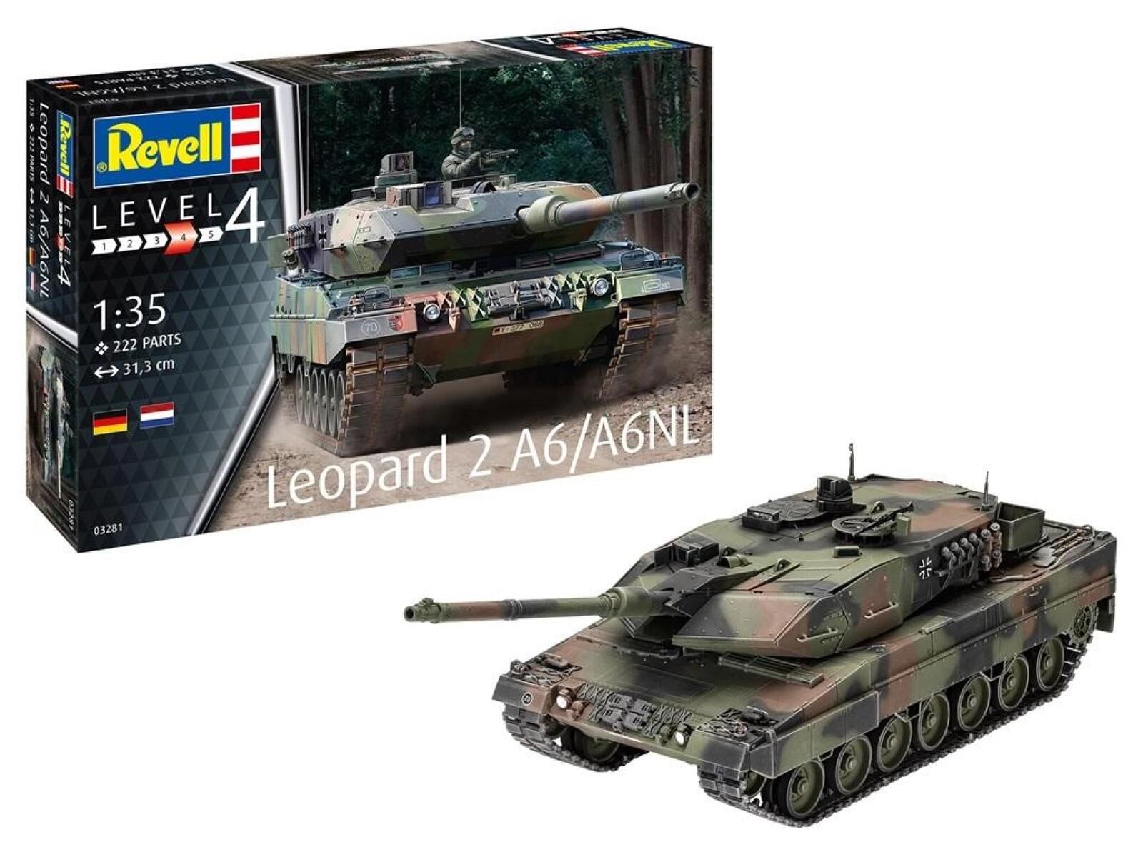 Czołg Leopard 2a6/a6nl Revell oprawa: pudełko
