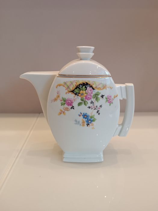 Ćmielów mlecznik, fason płaski PRL retro vintage