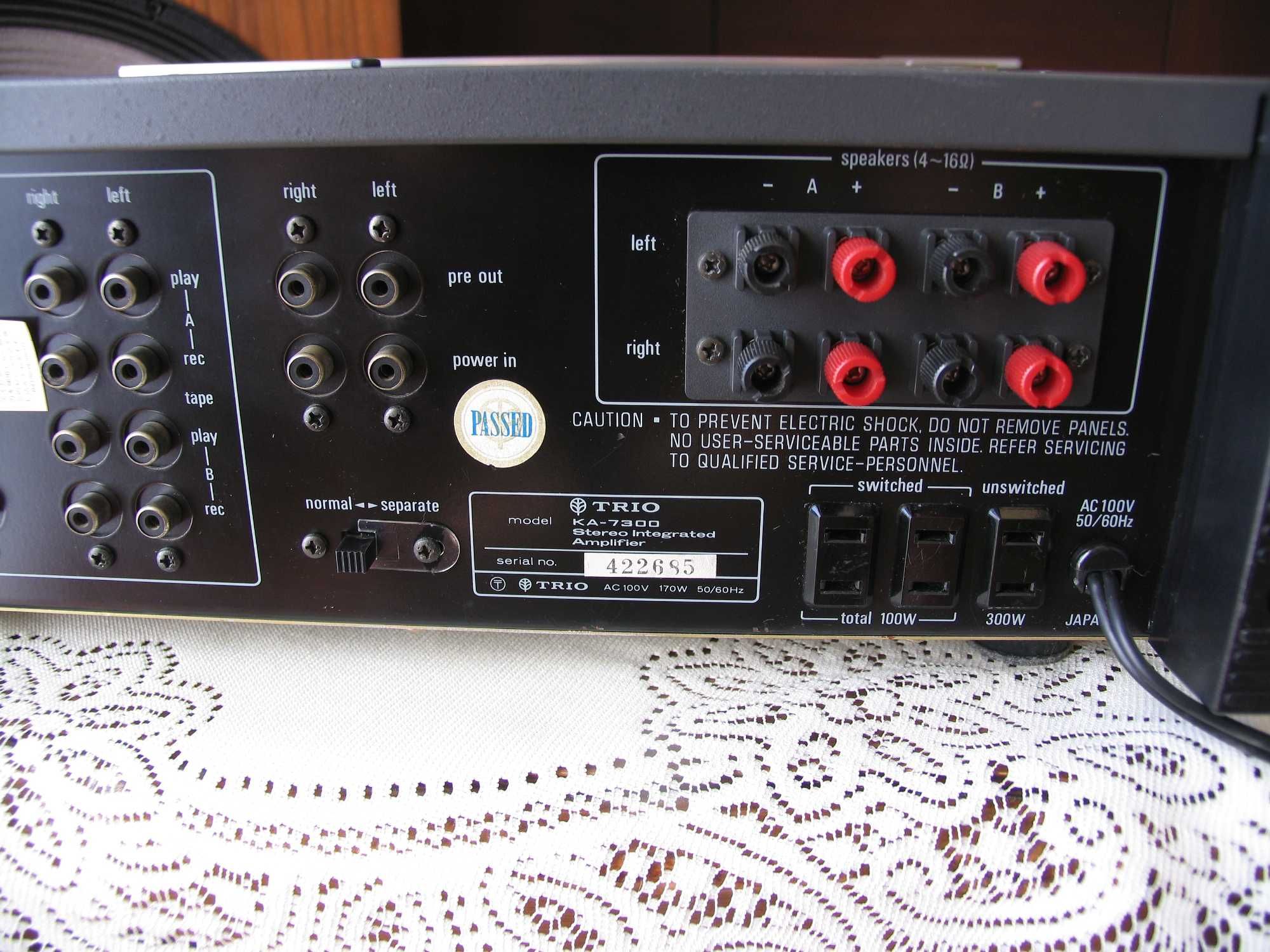 KENWOOD TRIO KA-7300 / Dual Mono USA - Japan 100V  '' Vintage ''