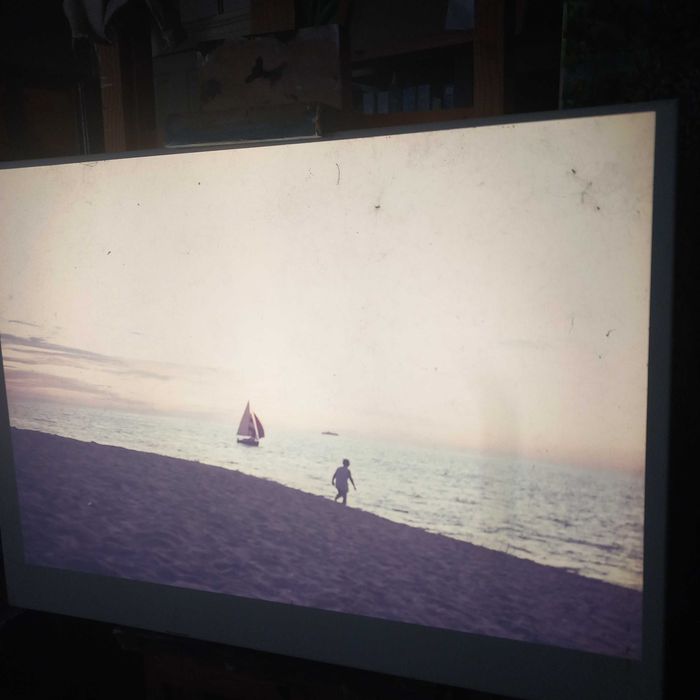 Conjunto oito slides coloridos