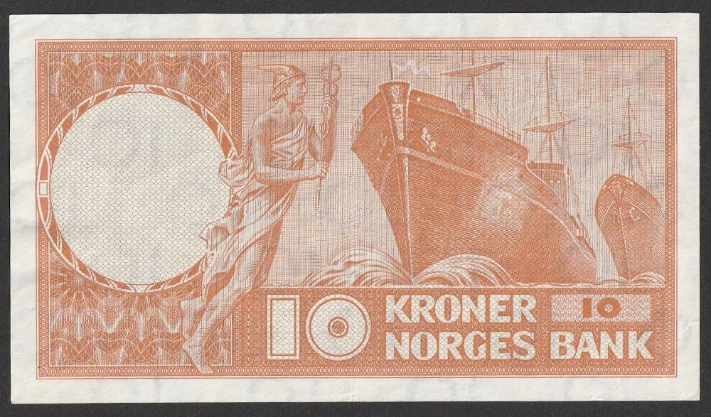 Norwegia 10 koron 1961 - seria V - stan 2