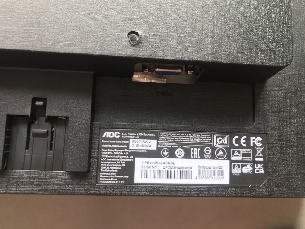 Monitor AOC E2270Sw