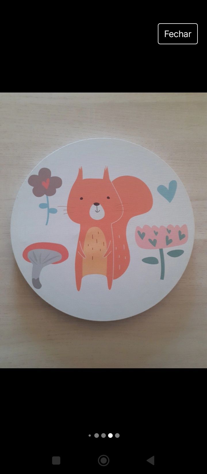 Conjunto Quadros Decoração Infantil Animais