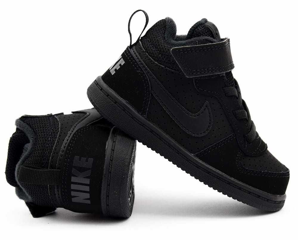 BUTY dziecięce za kostkę NIKE Court Borough Mid (-001) r.19,5 wys.24h