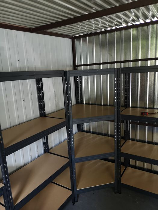 Regał Narożny, Warsztatowy, Zatrzask na Nity 180x90x90x45 cm 4P/250 kg