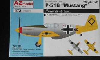 P-51 B Mustang- AZ Model  1:72