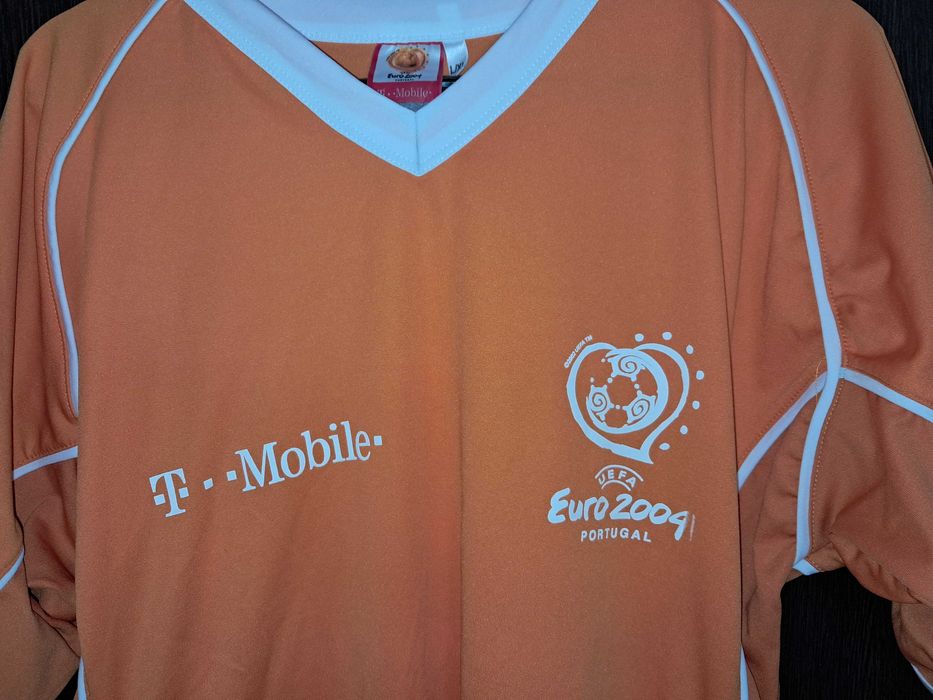 EURO 2004 Portugal HOLANDIA koszulka tshirt pomarańczowa T-mobile L/XL