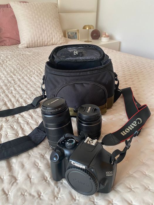 Canon 1100 D com lente extra