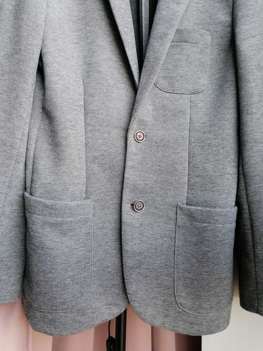 Szara młodzieżowa męska marynarka Slim Fit rozmiar S