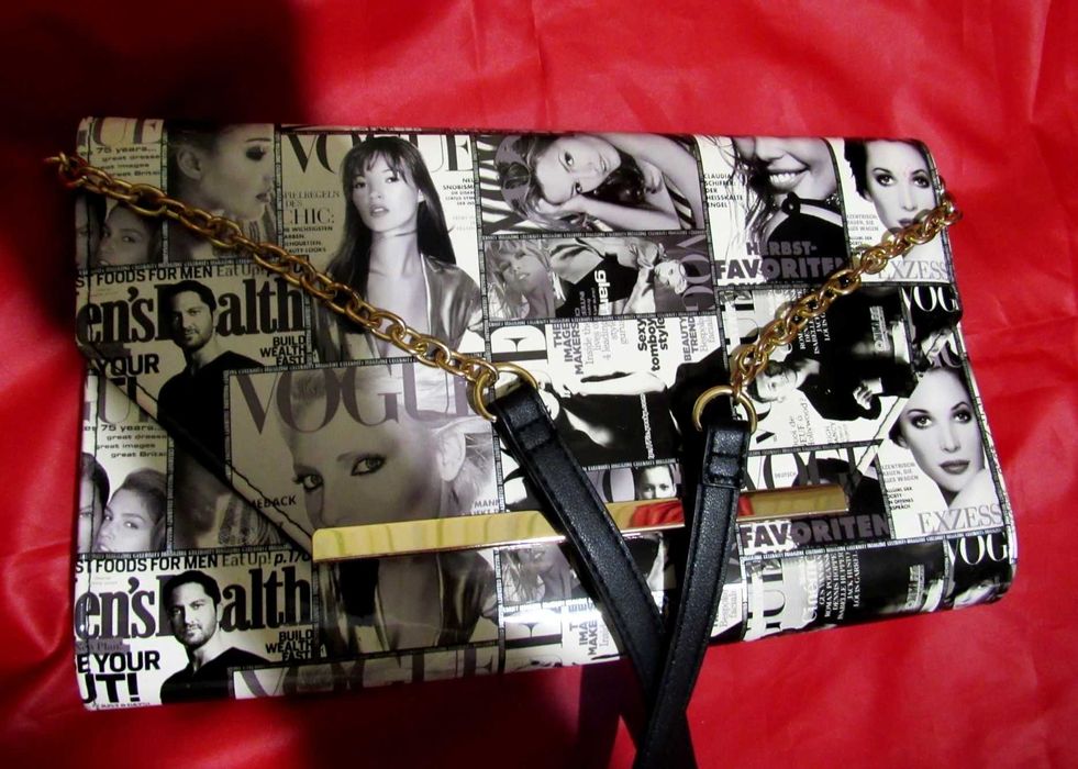 Кошелёк-клатч с изображением знаменитостей с обложек журнала Vogua