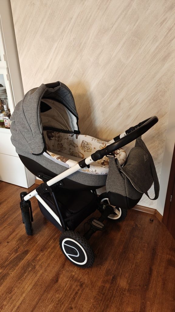 Wózek gondola - spacerówka Bexa Linę + torba + adaptery Cybex