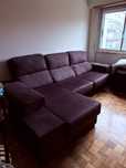 Vendo Sofá Chaise Longue Castanha Moviflor