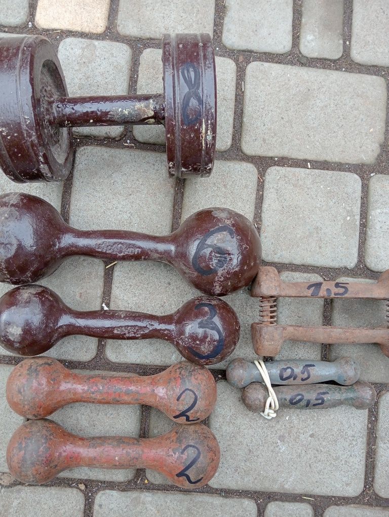 Гантели литые СССР 80 грн