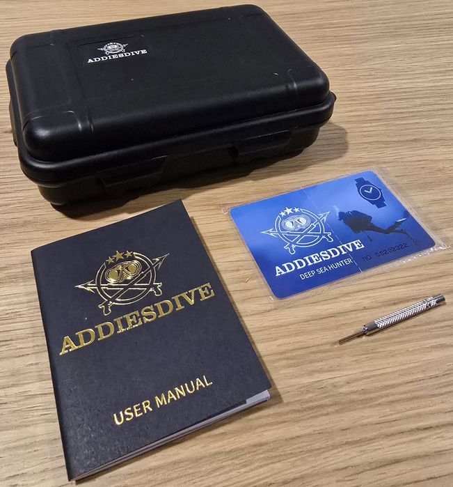 *NOVO* Addiesdive Automatic Pilot Watch Safira (Mov. Seiko NH35) 39mm