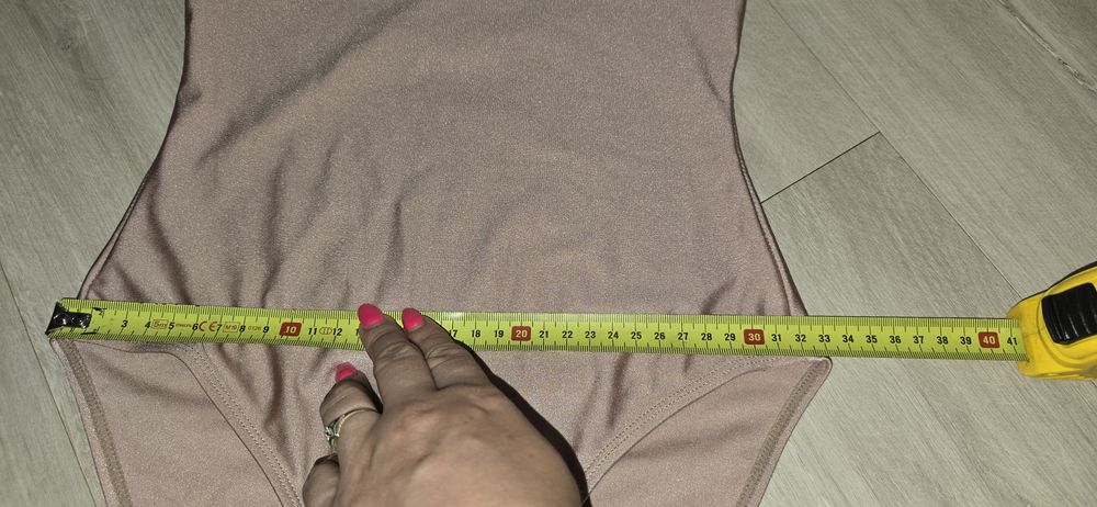 Primark szampański strój kąpielowy jednoczęściowy r. S/M