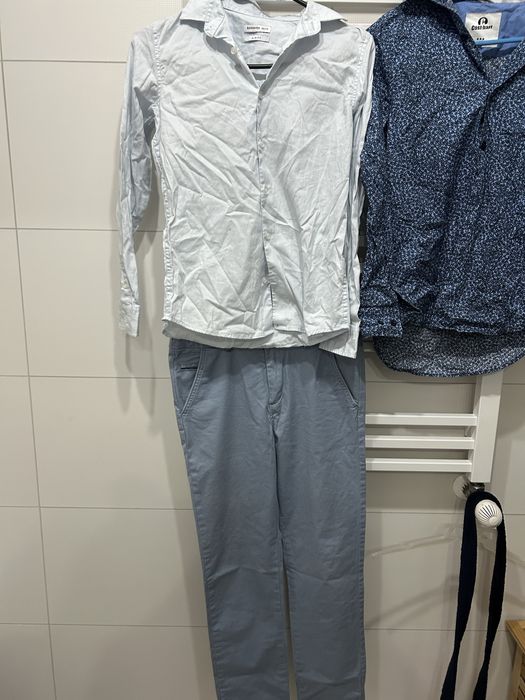 Spodnie zara 140 koszule riserved swieta imprezy