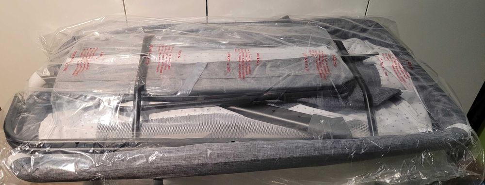 Łóżeczko dostawne mobilne z przewijakiem składane regul. 3 poz kółka