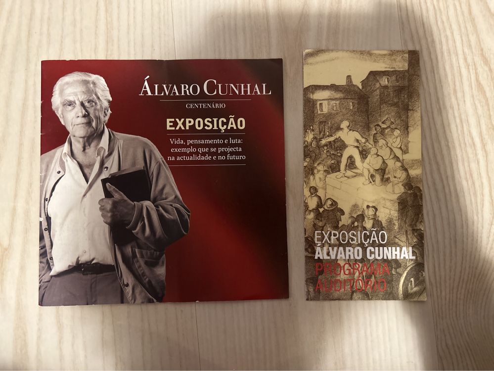 Panfleto e Livrete Exposição Álvaro Cunhal