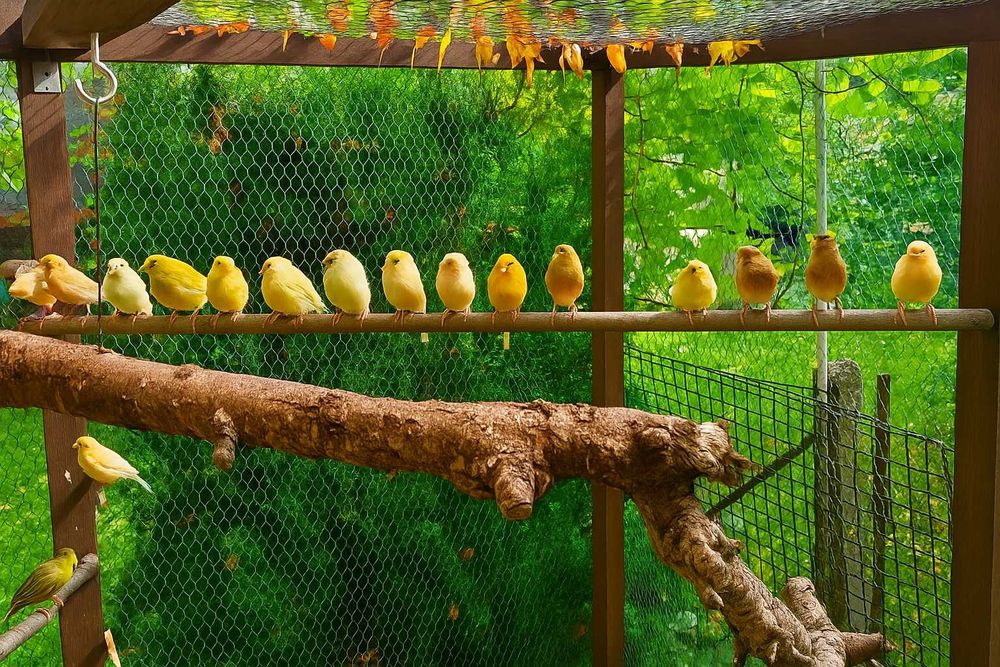 Kanarki kolorowe różne