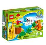 Kompletny zestaw LEGO Duplo 10801 Zwierzątka tygrys zolw żyrafa mis