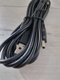 Kabel - USB na Mini USB - (DKE-2) CZARNY 2 metry