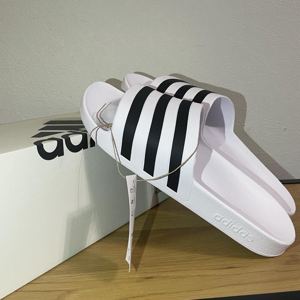 Тапки Adidas Adilette Aqua оригінал нові в коробці білі