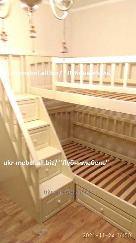 Двоярусне дерев'яне ліжко Балу (кровать двухъярусная)