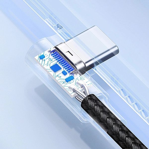 Ugreen kabel kątowy 90° Usb C - Usb 2.0/480Mb/s 3a 3m czarny (us176)