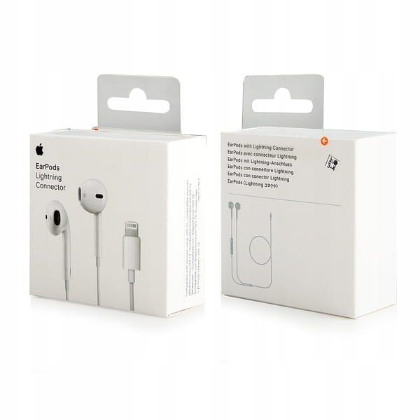 Słuchawki douszne Apple EarPods z końcówką Lightning do iPhone białe