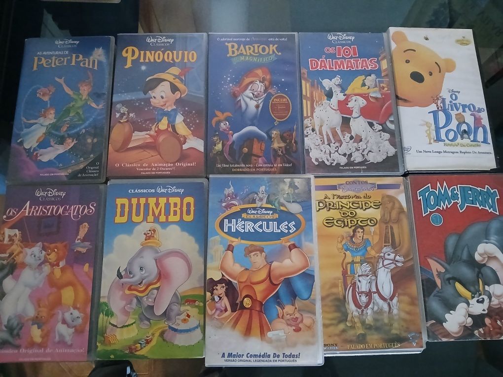 Cassetes VHS originais 1€
Em bom estado 
Para desocupar 
1€ cada