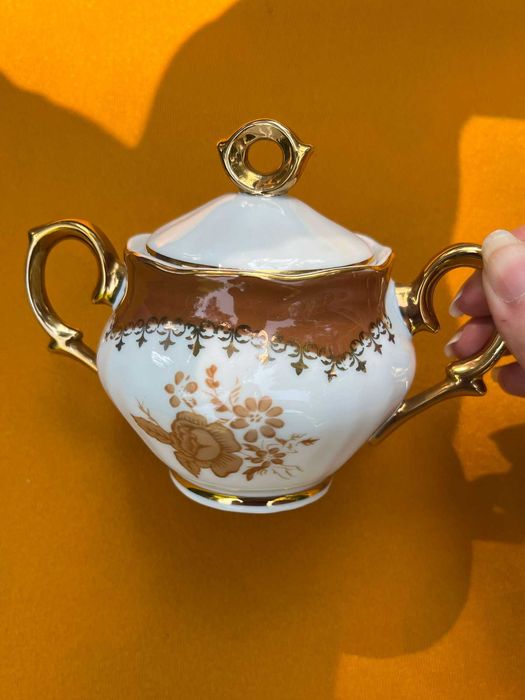 Serwis do kawy, porcelana Ćmielów