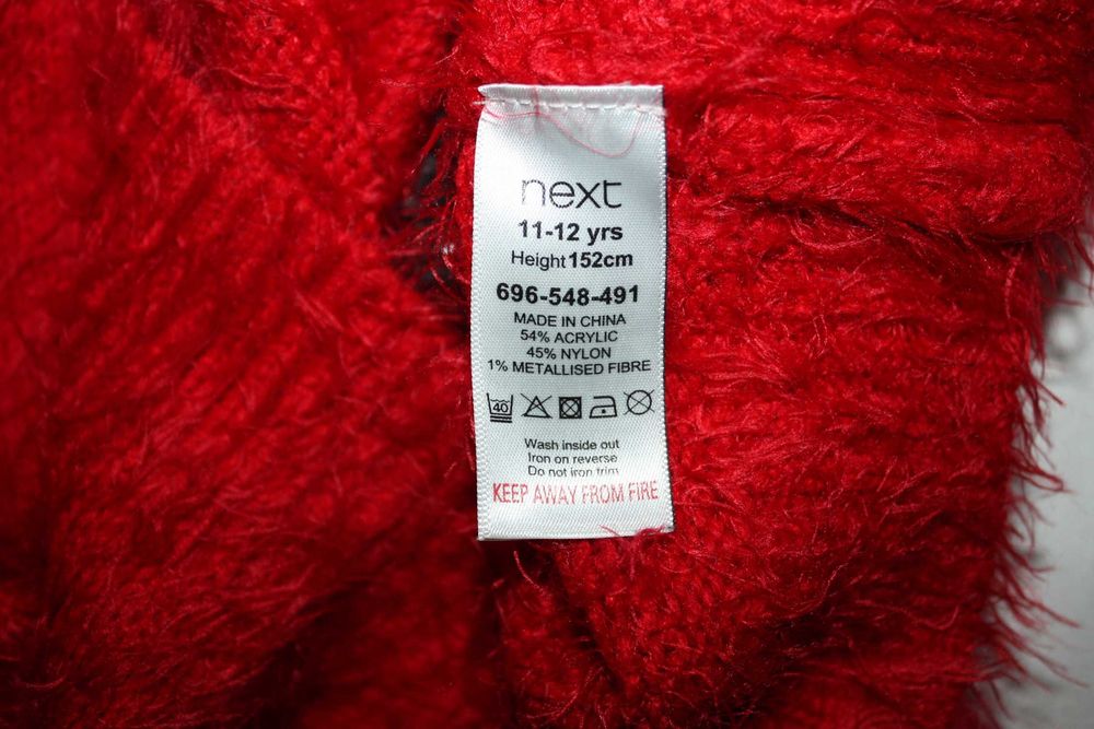 Новогодний свитшот с оленем ф.next девочке 11/12лет,р-152 идеальное