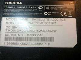 Portátil Toshiba Satellite A200-2C5