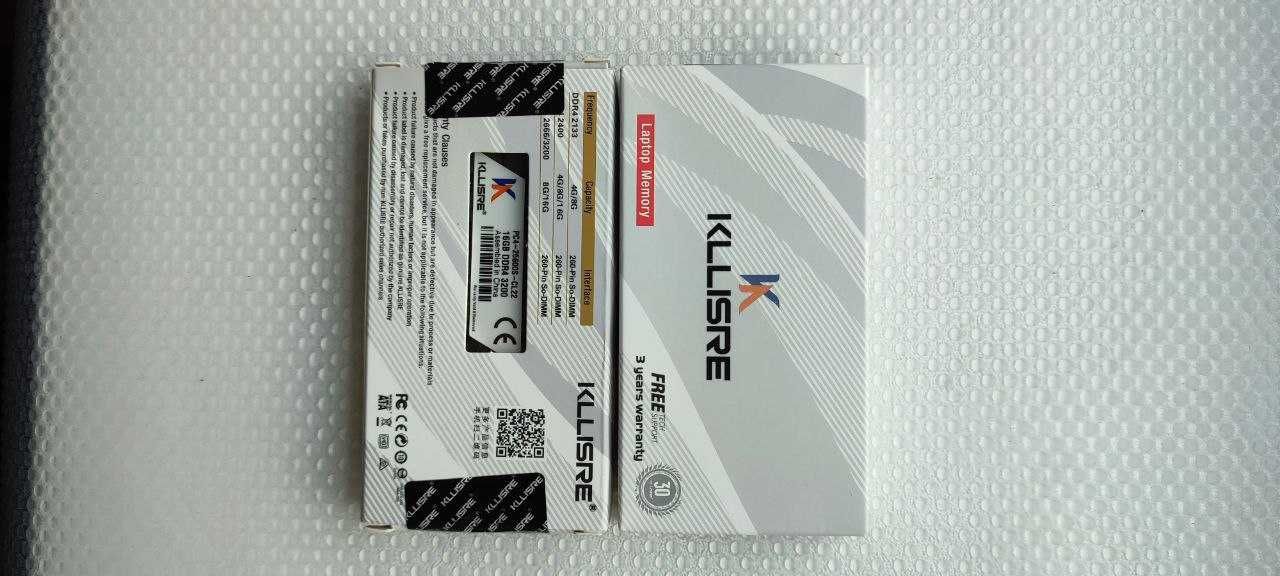 Пам'ять KLLISRE DDR4 16Gb (2*8Gb) 3200MHz 1.2v Sodimm 204pin Notebook