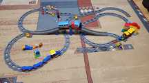 Klocki Lego Duplo tory lokomotywy