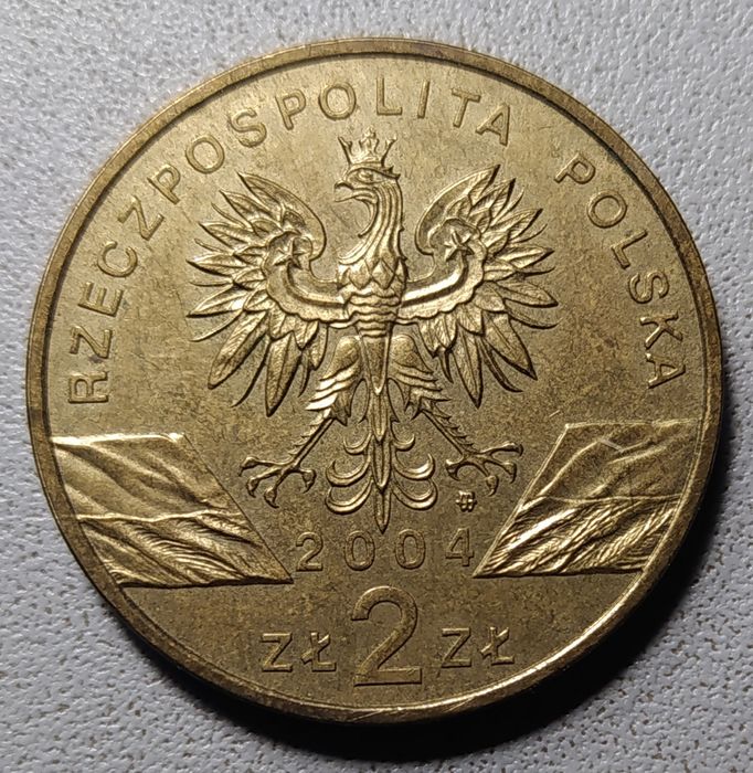 2 злотих 2004 р., 1 лей 1992р.