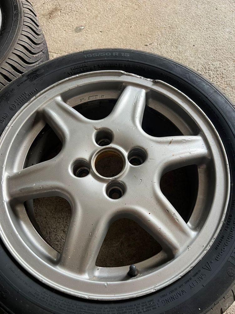 Jantes e pneus4x100 r15