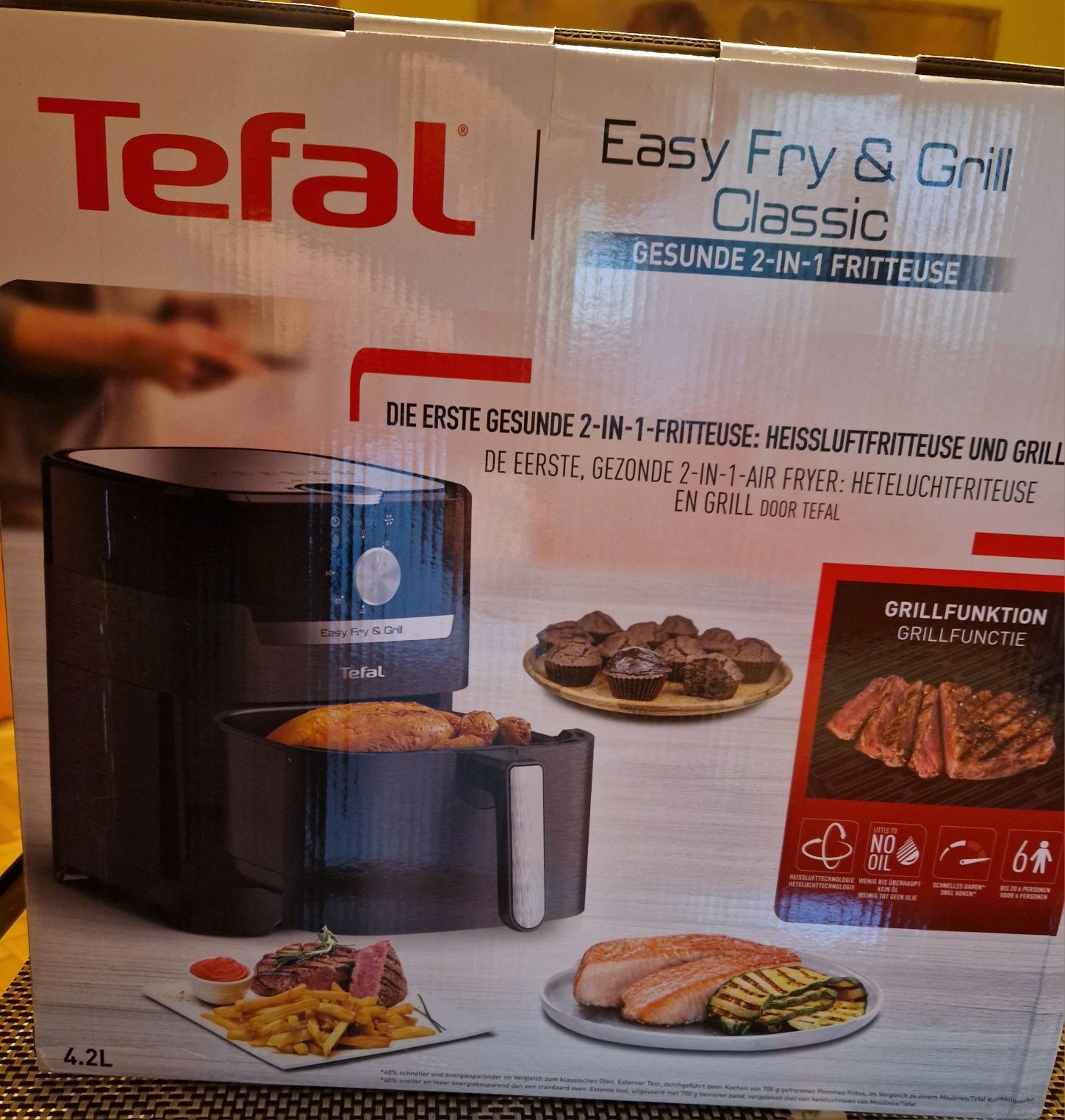 Tefal niskotłuszczowa frytownica Easy Fry&Grill Nowa!