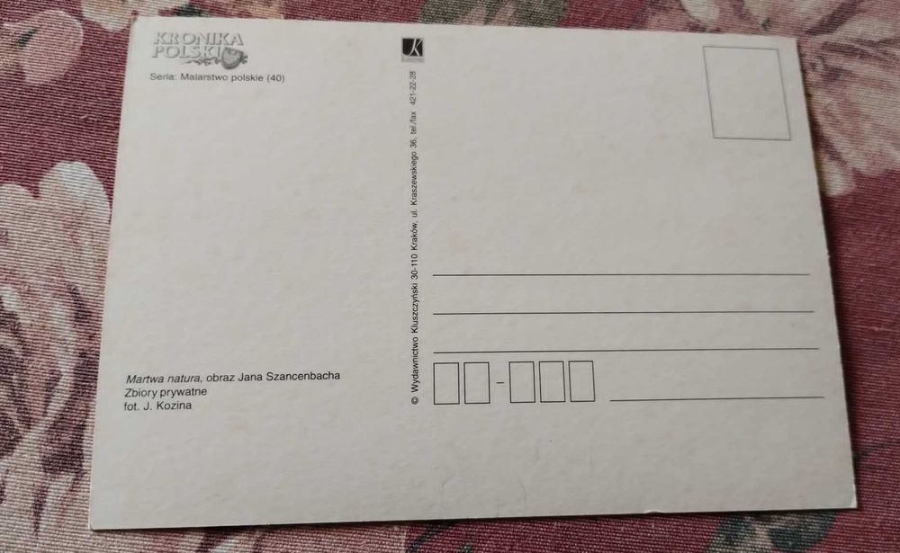 Kronika Polski, pocztówka - Malarstwo Polskie nr 40 Martwa natura