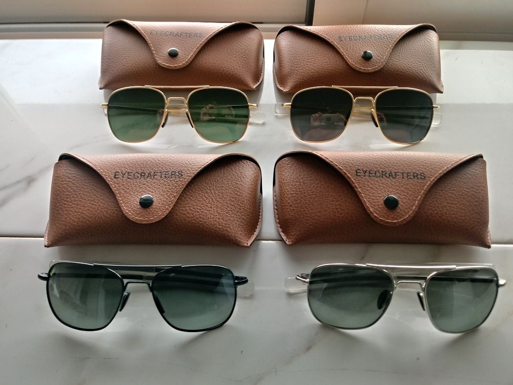 Ocúlos de sol Eyecrafters. €20. Lentes polarizadas, várias cores.