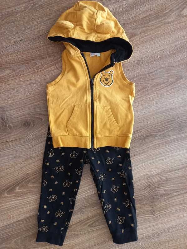 Komplet dresowy: spodnie i kamizelka rozm. 92, Disney baby