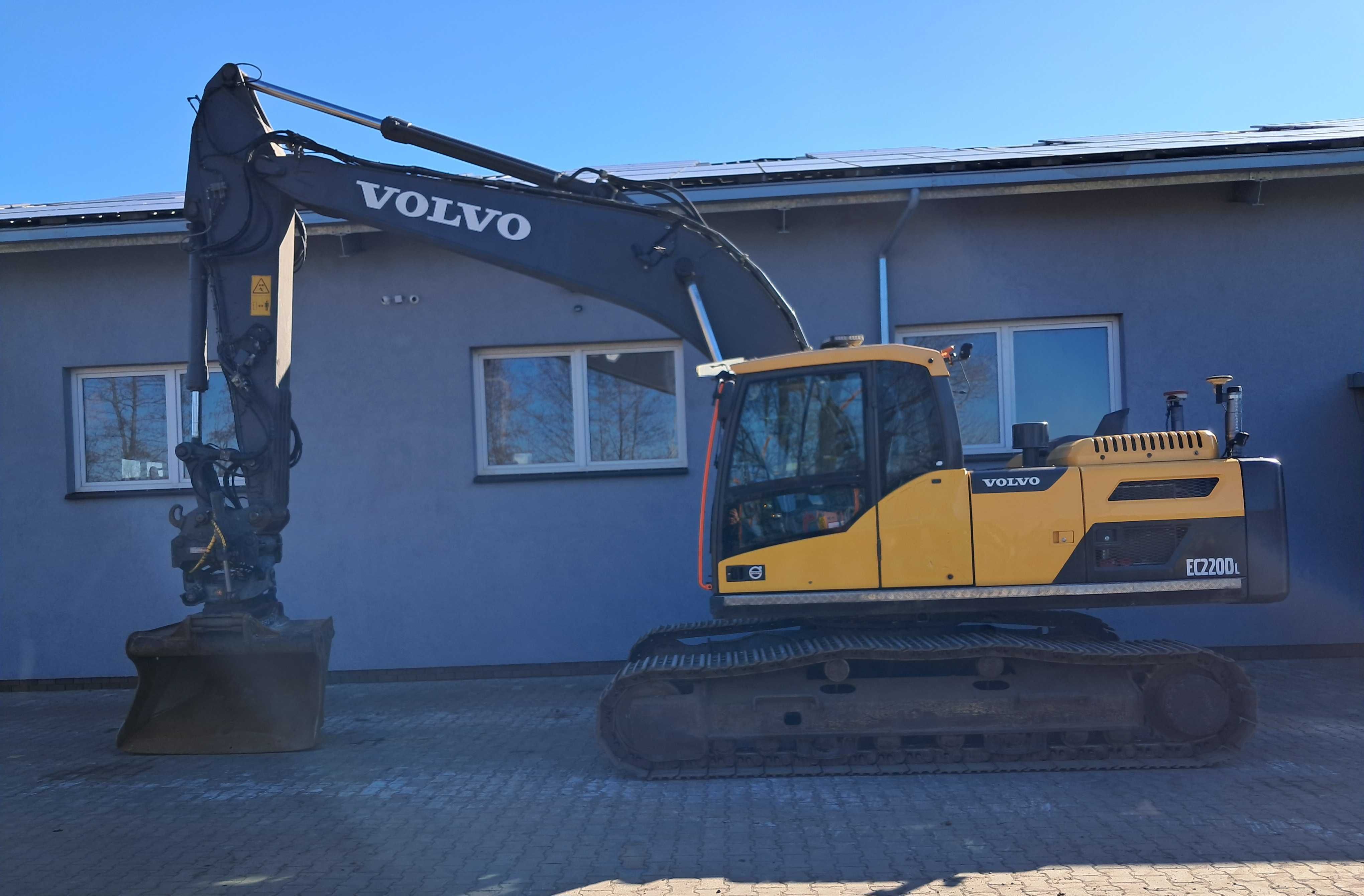 VOLVO EC220DL Rototilt Indexator OILQUICK GPS 3D Leica Niwelacja Teren