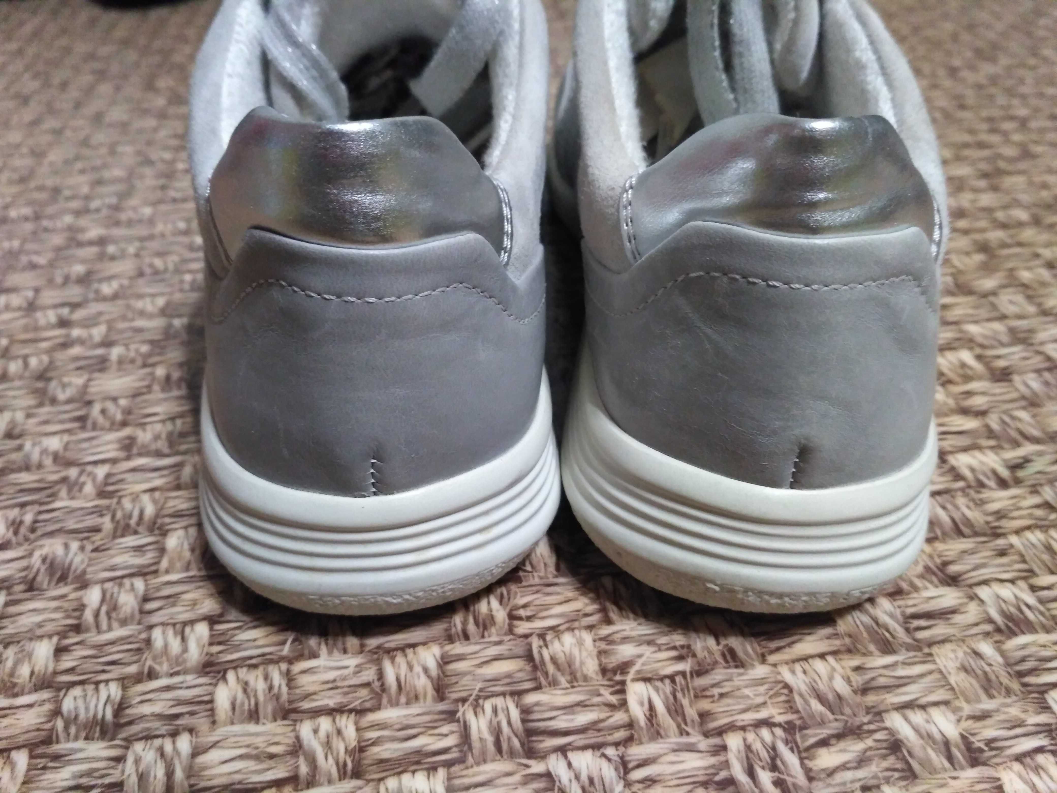 Кожаные кроссовки, мокасины сникерсы  Ara  размер 39-40