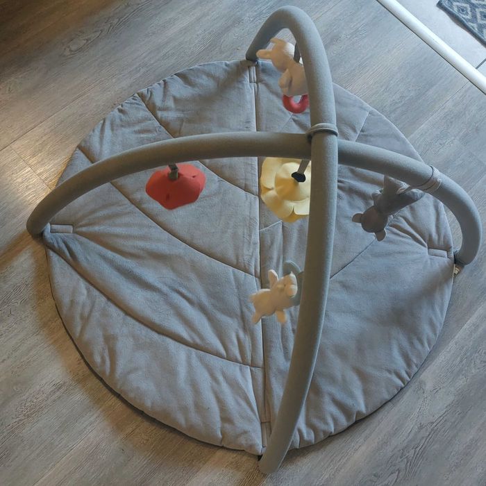 Mata dla noworodka/niemowlaka IKEA GULLIGAST szara - stan idealny