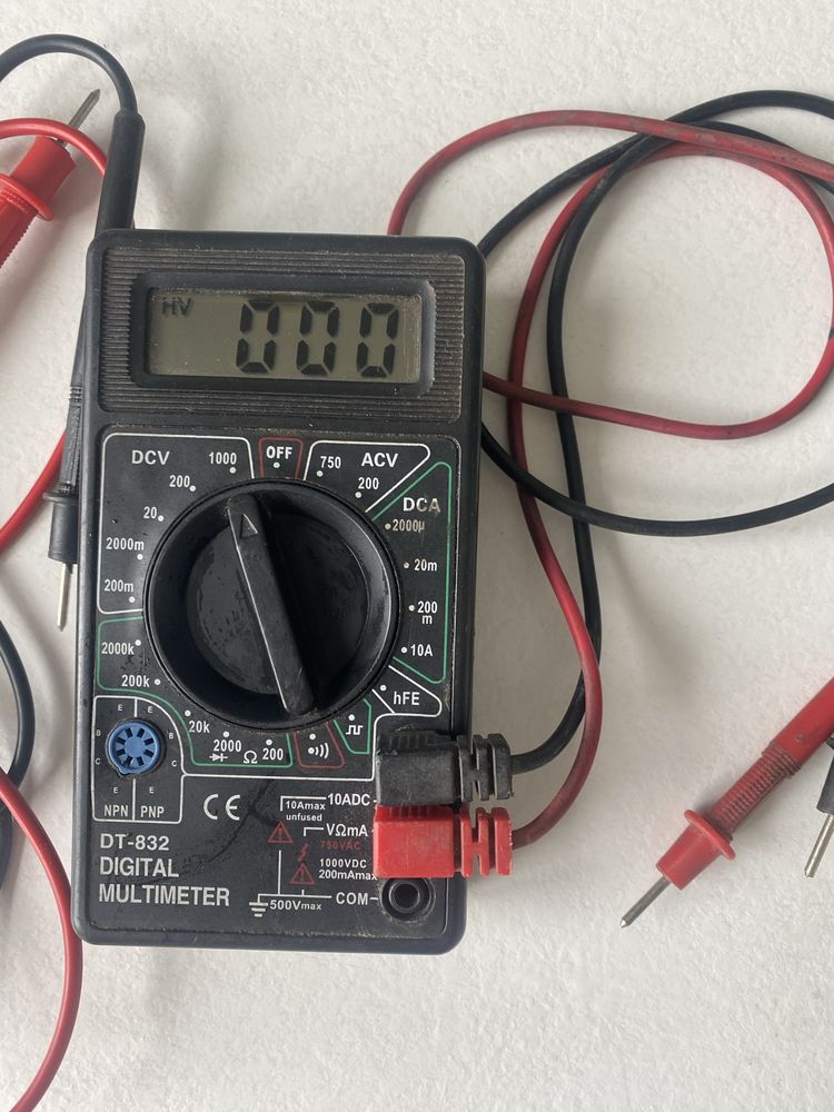 цифровой мультиметр DT-832 тестер рабочий