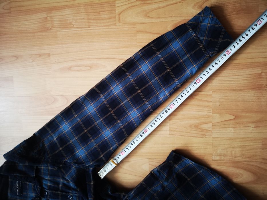 Koszula bawełna kratka granat roz. L