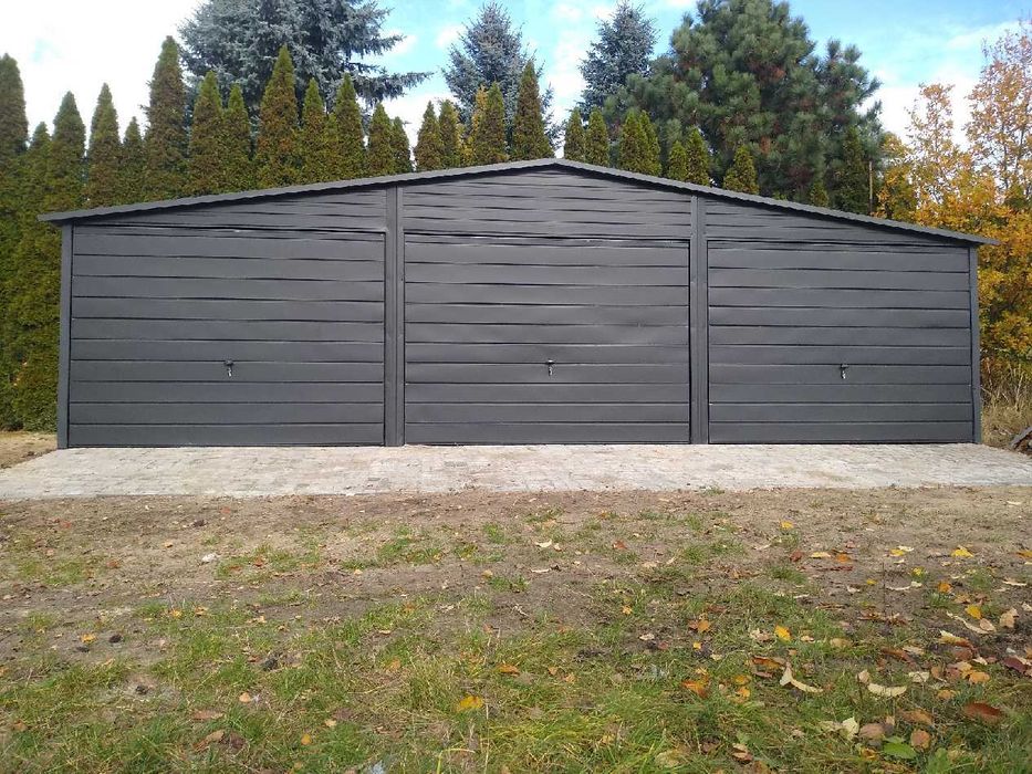 Garaż blaszany blaszak dwustanowiskowy 6x6 PRODUCENT różne wymiary 21