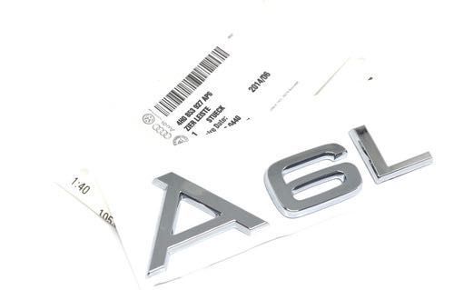 Z617 Letras Emblema Símbolo Mala Audi A6 A6L Cola Incluida