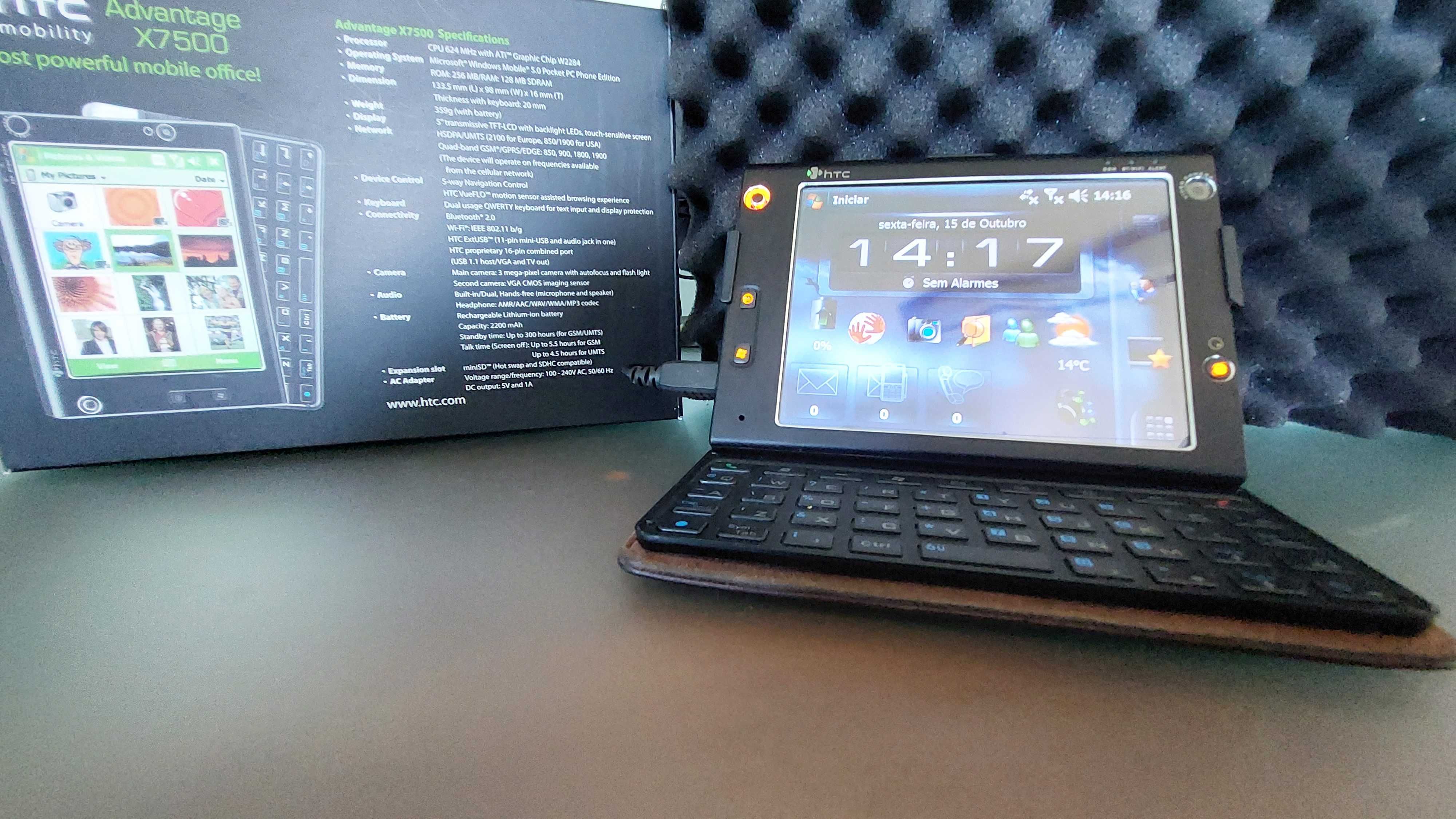 HTC Advantage X7500 . Pocket PC Phone Edition . Raro  . Coleção