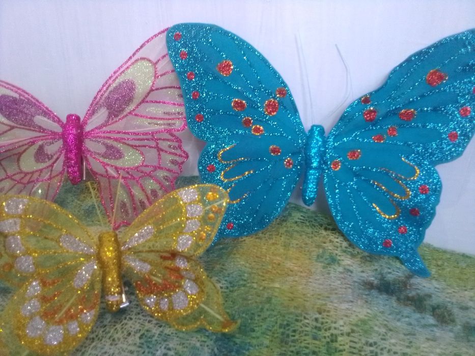 Бабочка-держатель зажим  декор